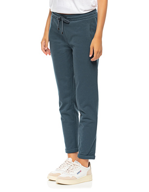 JUVIA Margie Light Fleece Trousers Turn Up Midnight Navy