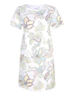 JUVIA Jenny Fleece Flowers White