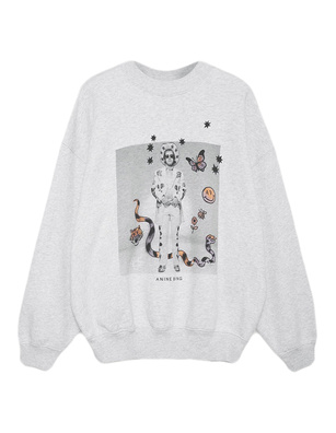 ANINE BING Jack Grey Melange