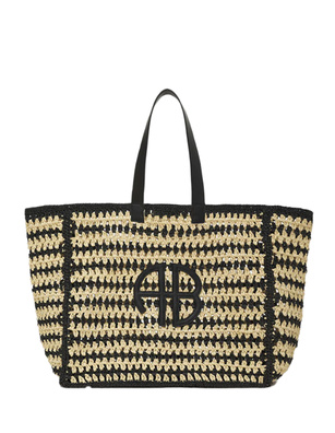 ANINE BING Large Rio Beige Black