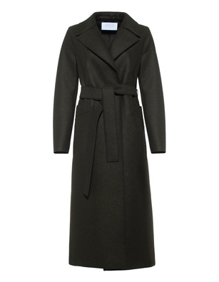 HARRIS WHARF LONDON Long Maxi Coat Moss Green