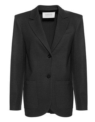 HARRIS WHARF LONDON Boyfriend Superfine Merino Black