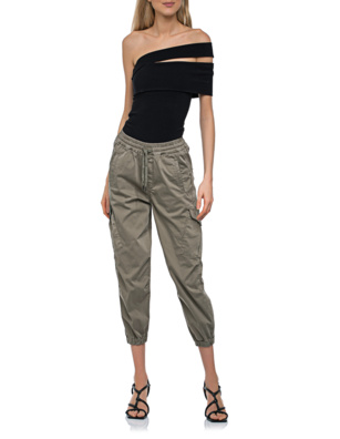 AGOLDE Banded Shoulder Black