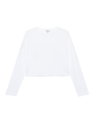 AGOLDE Mason Cropped White