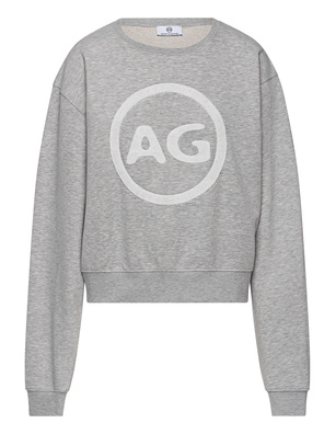 AG Jeans Boxy Logo Sweat Grey Melange