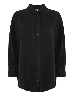AG Cotton Chest Pocket Black