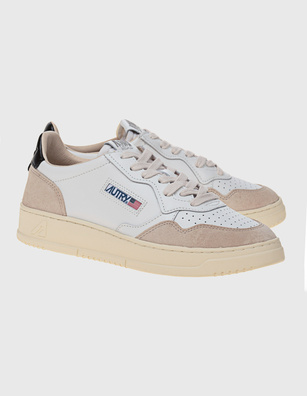 Autry Medalist Low Suede White Black