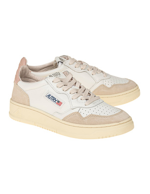 Autry Low Leat Suede White Powder