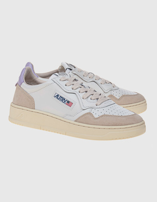 Autry Medalist Low Suede White Lilac