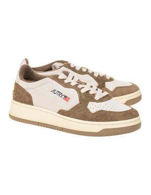 Autry 01 Low Medalist Suede Hair Mud