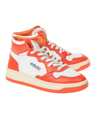 Autry 01 Mid Leather Tangerine