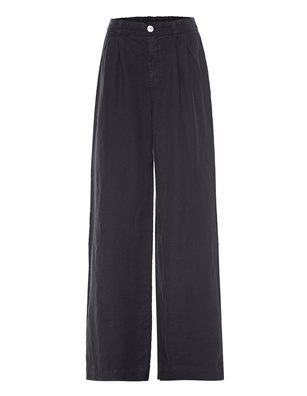 BELLA DAHL Linen Wide Leg Black