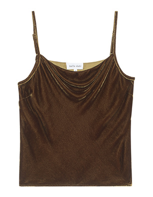 BELLA DAHL Cowl Neck Camisole Khaki 