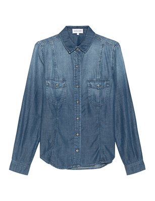 bella dahl Long Sleeve Seamed Blue