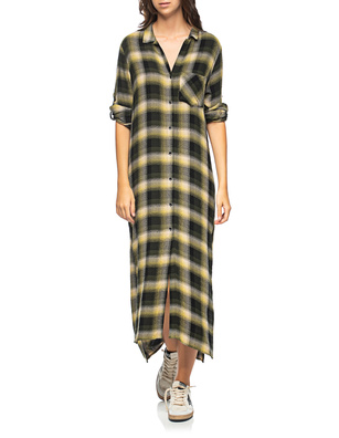 bella dahl Rolled Sleeve Duster Yellow