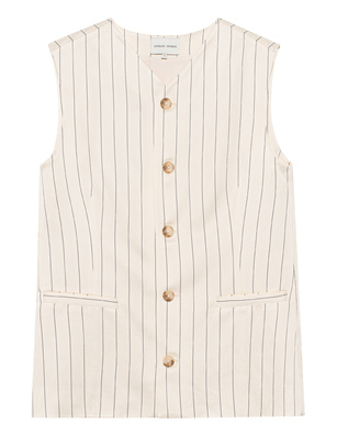 LOULOU STUDIO Cetina Striped Beige 