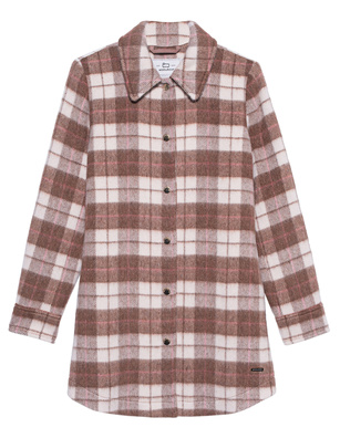 WOOLRICH Cozy Wool Medium Checked Brown
