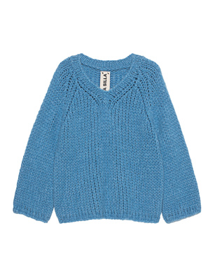 ELLA SILLA V-NECK BASIC Blue