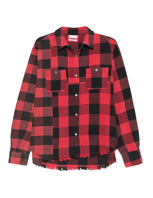 John Elliott Silverado Paneled Plaid Red