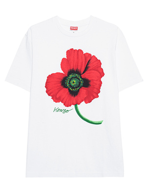 KENZO Graphic Flower Red White