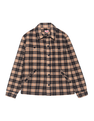 KENZO Western Checked Camel