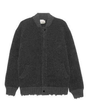 LANEUS Bomber Boucle Anthracite