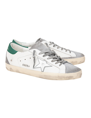 GOLDEN GOOSE Super Star Classic Grey Silver Green