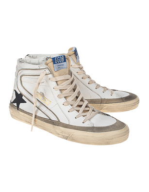 GOLDEN GOOSE DELUXE BRAND Slide Upper White Yellow Black Taupe