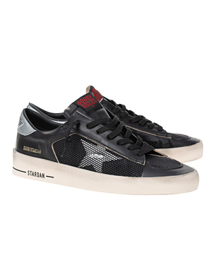 GOLDEN GOOSE Stardan Under Net Stars Black Silver