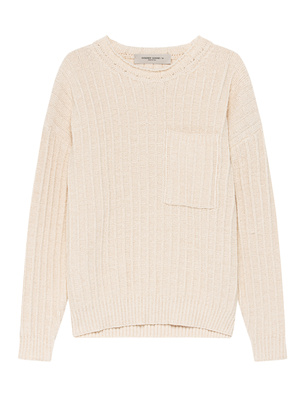 GOLDEN GOOSE DELUXE BRAND Knit Cotton Boxy Papyrus