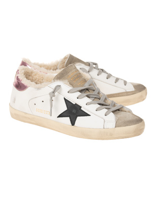 GOLDEN GOOSE DELUXE BRAND Superstar Classic Shearling White Pink