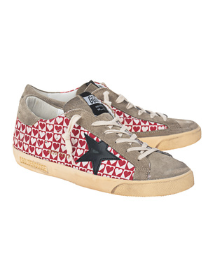 GOLDEN GOOSE DELUXE BRAND Super Star Classic Hearts Red