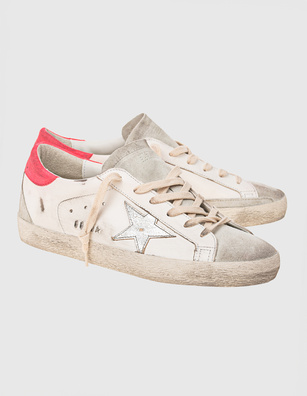 GOLDEN GOOSE Superstar Leather White Ice Silver