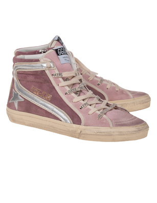 GOLDEN GOOSE Slide Classic Suede Upper Violet