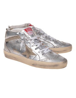 GOLDEN GOOSE Mid Star Classic Taupe Silver