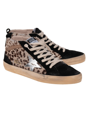 GOLDEN GOOSE Mid Star Classic Horsy Cream Leo