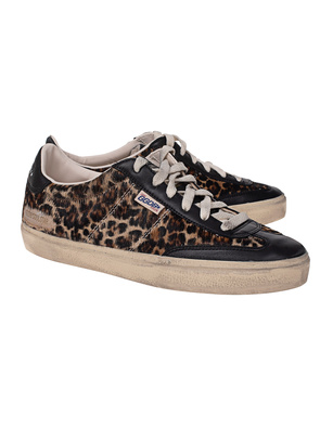 GOLDEN GOOSE Leopard Horsy Beige Brown