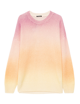 Canessa Cashmere Skyler Round Neck Sunset Multicolor