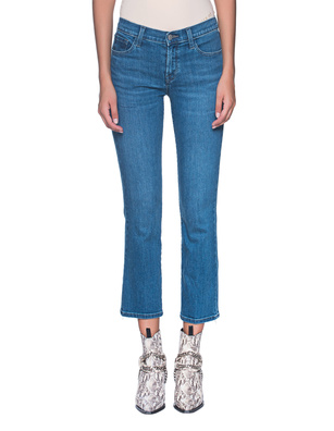 J BRAND Selena Mid Rise Crop Boot Blue