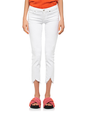 7 FOR ALL MANKIND PYPER CROP LUXE VINTAGE WHITE 