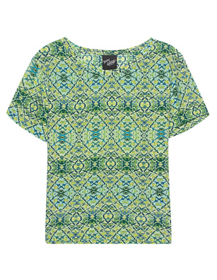 Mimi Liberté Short Sleeve Green Floral