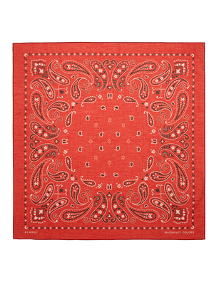 ALANUI Poldo Printed Cotton Bandana Red