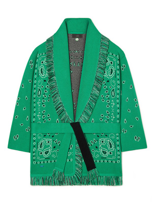 ALANUI JACQUARD BANDANA Green