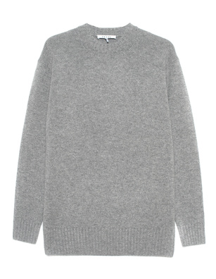 Frame Oversized Cashmere Crew Sweater Grey