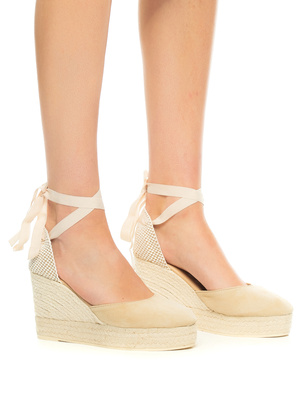Manebi WEDGE ESPADRILLES Hamptons Champagne Beige