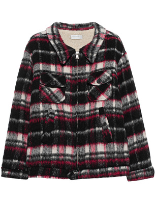 FAITH CONNEXION Faith Plaid Oversized Red