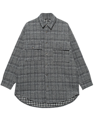 TRUE RELIGION Flock Eagel Check Black