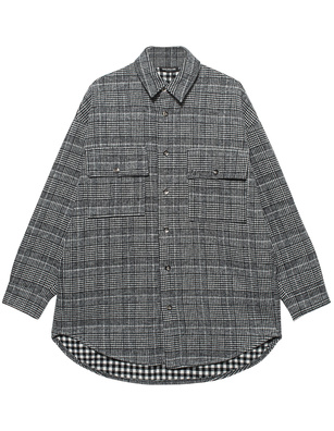 TRUE RELIGION Flock Eagel Check Black