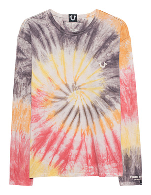TRUE RELIGION Tie Dye Orange Yellow Grey
