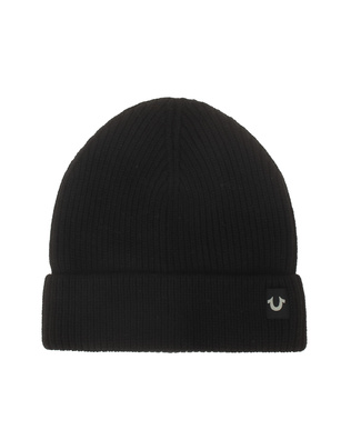 TRUE RELIGION Beanie Logo Black